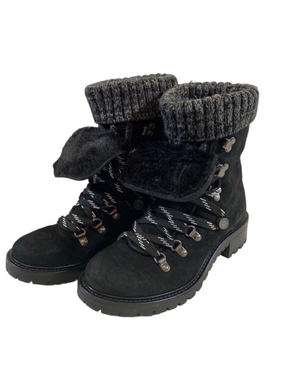 NWOB Aldo Black Leather Winter Boots